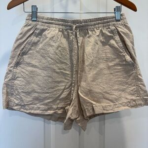 Banana Republic 100% Linen Drawstring Shorts Size S